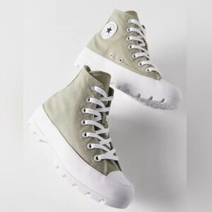 Converse Chuck Taylor All Star Lugged High Top Sneakers Green Women's Size 8.5